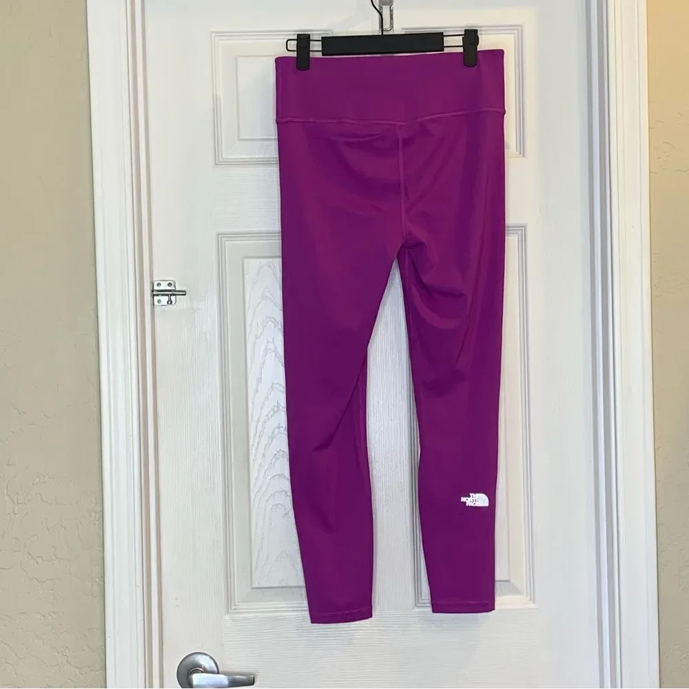 The North Face Elevation 7/8 Length Leggings Purple Cactus Flower Size Medium
